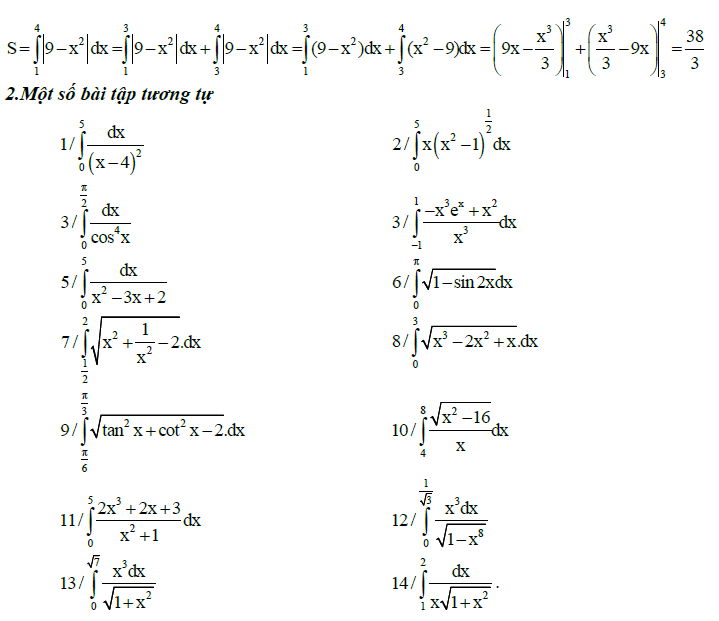 Sai lầm khi giải toán nguyên hàm và tích phân-11