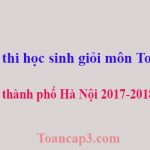 Đề thi học sinh giỏi môn Toán 12 thành phố Hà Nội 2017-2018-1