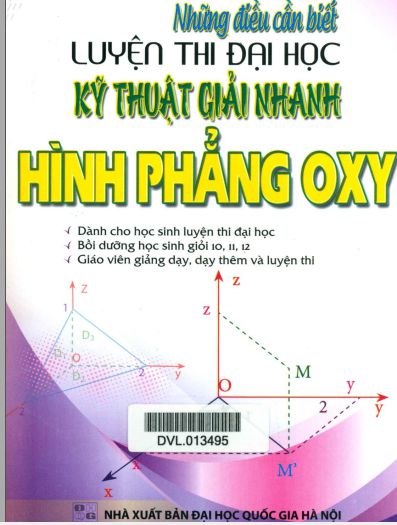 Kỹ thuật giải nhanh hình phẳng OXY - Đặng Thành Nam